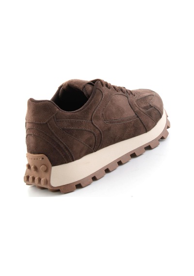 Bambi Kahve Süet Kadın Sneaker K01791731072 Kahve Rengi