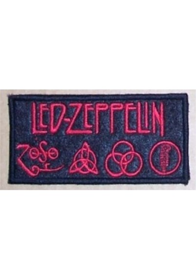 Zepplin Giyim Led Zeppelin Patch Yama Siyah