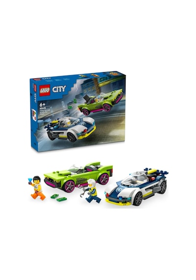 LEGO® City Polis Arabası ve Spor Araba Takibi 60415 6+ Yaratıcı Oyuncak Yapım Seti - 213 Parça