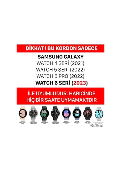 Samsung Galaxy Watch 4 5 Pro 6 40 42 43 44 45 46 47 Mm Uyumlu Kordon Magnet Tokalı Silikon Kayış