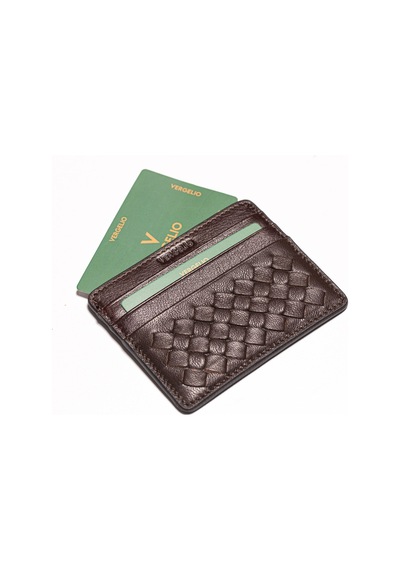 Tea Cüzdan & Kartlık Erkek 845 Vergelio Knitting Wallet Card Holder Tea