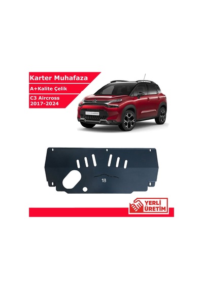 Citroen C3 Aircross 2016-2024 Çelik Karter Muhafaza Çelik Koruma Sacı A+ Kalite Yerli Üretim