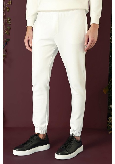 Efor P 1140 Slim Fit Ekru Spor Pantolon Ekru