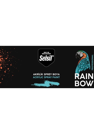 Selsil Rainbow Akrilik Sprey Şeffaf Parlak Vernik 400 Ml.