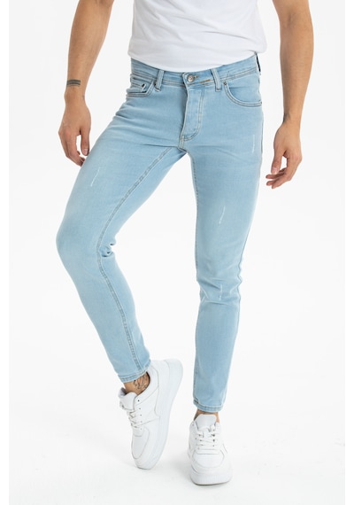 Erkek Açık Mavi Skinny Fit Pantolon Açık Mavi