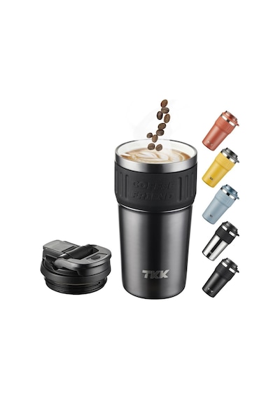 Tkk Çelik Termos Mug 630ml Koyu Gri Gri