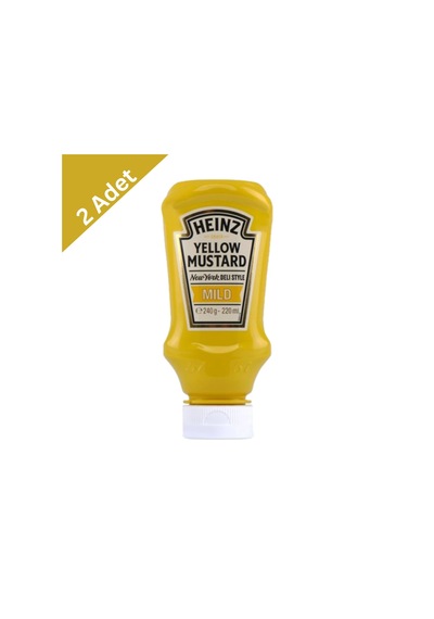 Heinz Mild Hardal 240 G X 2 Adet - Yumuşak İçimli Ve Klasik Heinz Hardalı
