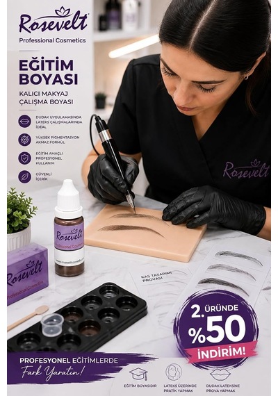 Kalıcı Makyaj Eğitim Boyası Kırmızı 4luset