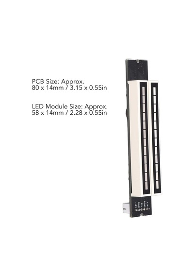 Ayt Powermaster Pm-26793 Amplifikatör 12 Bit Led Müzik Seviyesi Gösterge Modülü Turuncu Kırmızı Dc 12 Volt