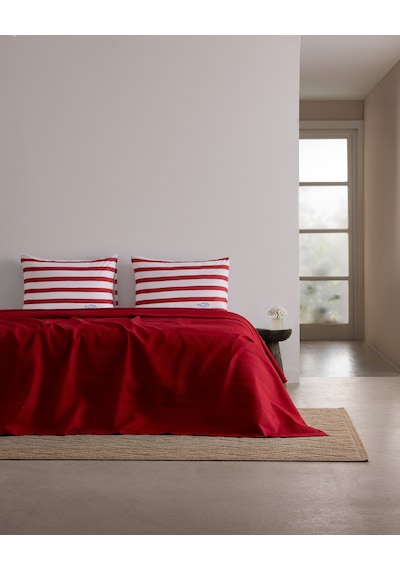 Mathilda King Size %100 Pamuk Karde Düz Pike Takımı - Kırmızı 8684427309612 Çok Renkli