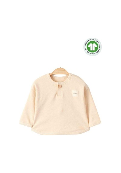 Zekids Bebek Organik Eşofman Takım-15483 Bej