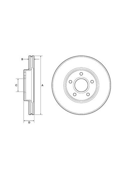 Depomıx Ön Fren Aynası Focus 04-12 Cmax 07-10 S40 06-10 C30 10-12 C70 06-13 V50 05-12 278x25x5dlxhvl 47351391