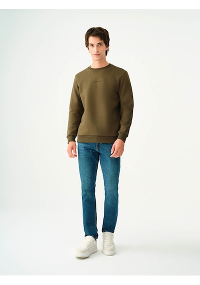 Loft Erkek Sweatshirt Koyu Haki Lf2034268 25kp69000079 P69195 Koyu Haki