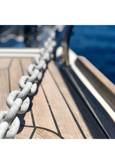 Galvanizli Tekne Irgat Zinciri. Atlı Marka. Kalibre Zincir. 50 KG 6MM Çuvalı 62 Mt