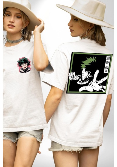 My Hero Academia Dabi Anime Beyaz Oversize Unisex Ön Ve Sırt Baskılı Tişört Beyaz My Hero Academia Dabi Anime Beyaz Oversize Unisex Ön Ve Sırt Baskılı Tişört Beyaz