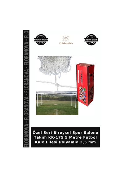Özel Seri Bireysel Spor Salonu Takım Kr-175 5 Metre Futbol Kale Filesi Polyamid 2,5 Mm Belirtilmemiş