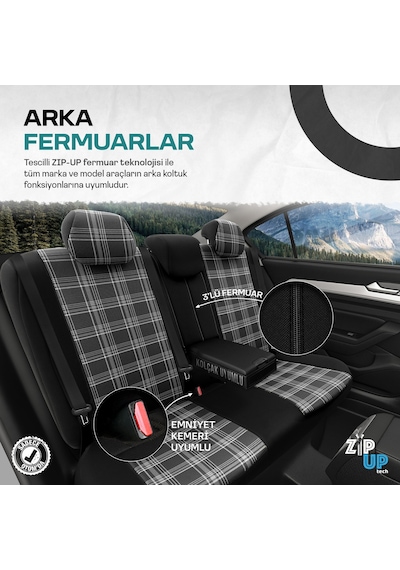Otom Gti Sports Design Ekstra Destekli Oto Koltuk Kılıfı 553166328