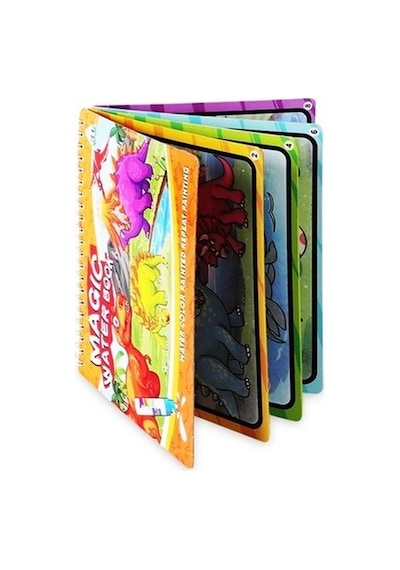 4'lü Magic Water Book Su İle Çizim Eğitici Sihirli Boyama Kitabı