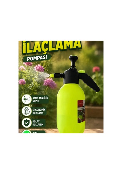 2 Litre Basınçlı Püskürtücü Bakır Nozullu Ayarlı Sprey