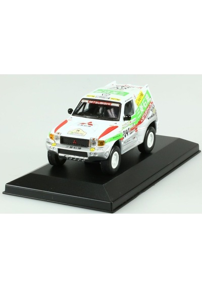 1:43 Ölçek Atlas 1998 Mitsubishi Pajero 204 / Shogun Evolution Rallye Paris Dakar Diecast Metal Minyatür Model Araba 10cm