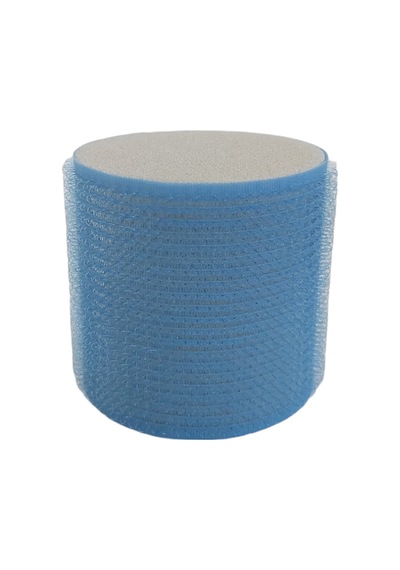 Croc 1208 Mavi Cırtlı Sünger Bigudi 4lü Çap 6cm Mavi