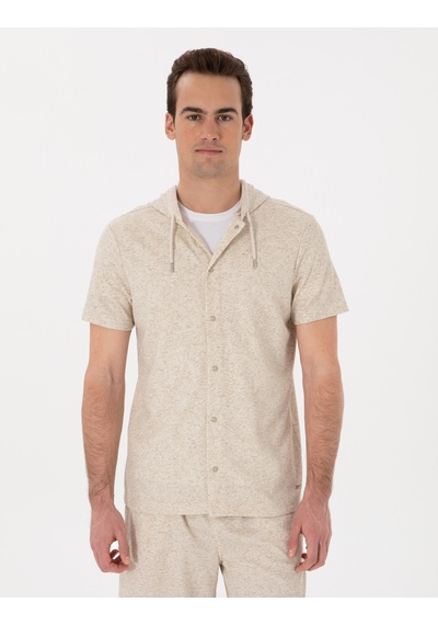 Pierre Cardin Erkek Bej Gömlek Örme 50302564-vr011 Bej