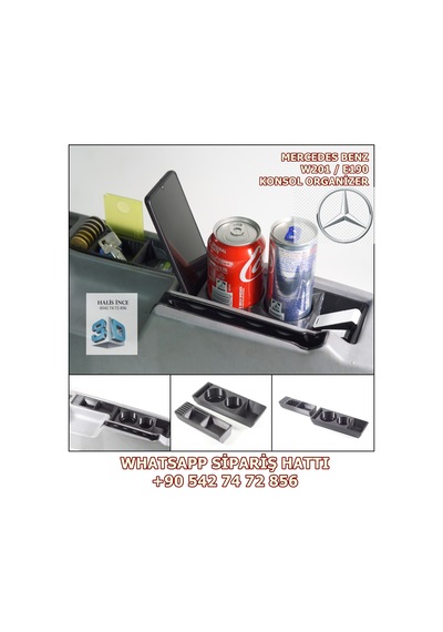 Mercedes Benz E190 / W201 Konsol Organizer Bardaklık Bozuk Para