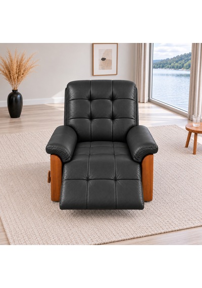 Smarto Relax Ceviz Ahşap Yan Panelli Gerçek Deri Manuel Mekanizmalı Yatar Ayak Uzatmalı Ergonomik Tv Koltuğu Baba Koltuğu Siyah Smarto Relax Ceviz Ahşap Yan Panelli Gerçek Deri Manuel Mekanizmalı Yatar Ayak Uzatmalı Ergonomik Tv Koltuğu Baba Koltuğu Siyah