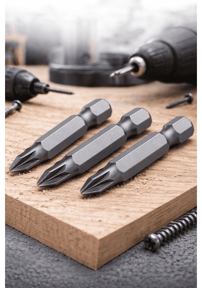 3 Adet 50 Mm Yıldız Uçlu Tornavida Bits