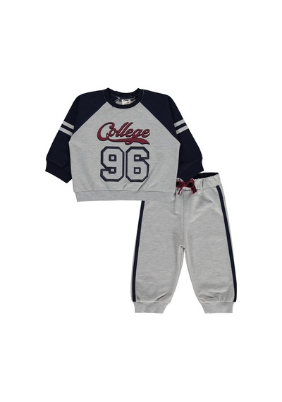 Civil Baby College Baskılı 6-18 Ay Takım - Lacivert