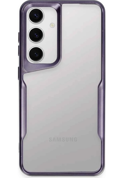 Newface - 757 - Samsung Galaxy S24 Kılıf Boyi Silikon Kapak - - Edntrend - Derin Mor
