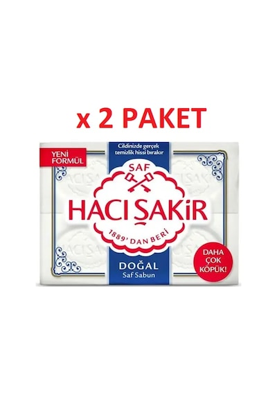 Hacı Şakir Doğal Banyo Sabunu 4 x 150 G 2'li