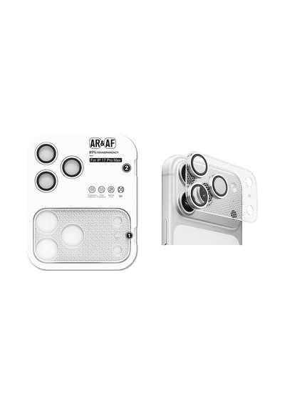 Lexroo İphone 17 Pro Max Cl-22 Parmak İzi Bırakmayan Anti-reflective 2in1 Kamera Lens - Turuncu