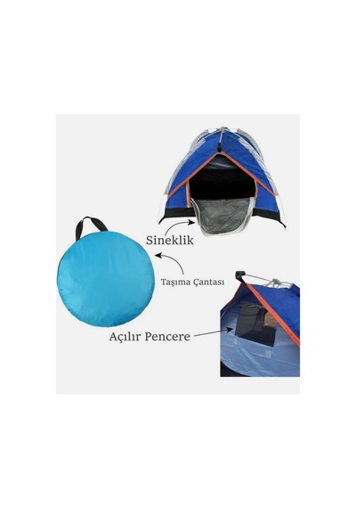 Kamptek Portatif Katlanabilir Evcil Hayvan Çadırı Büyük Boy 74x52x47 Cm Çadır Mini Çok Renkli
