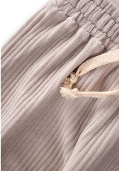 Cigit Fitilli Kadife Jogger Pantolon 1-10 Yaş Taş Taş