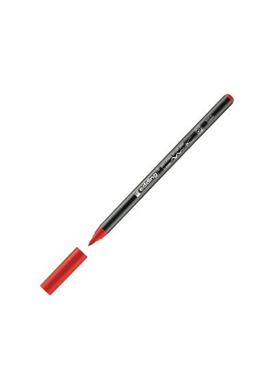 Edding Porselen Kalemi Fırça Uçlu 1-4 Mm Kırmızı 4200 Çok Renkli