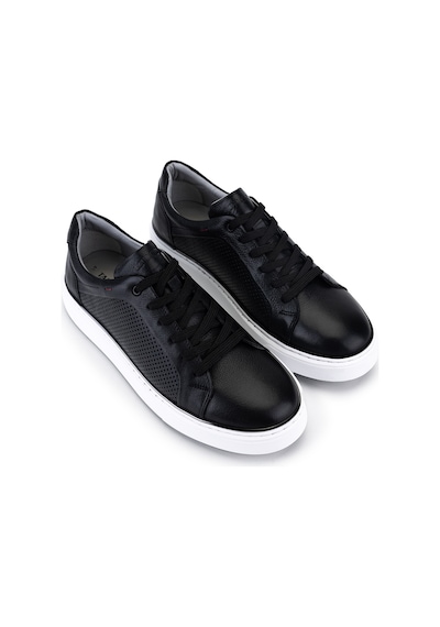Tamer Tanca Erkek Hakiki Deri Siyah Sneakers & Spor Ayakkabı 1214 111 Erk Ayk Y26 Sıyah Dr