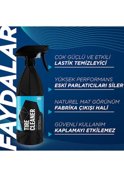 Gyeon Q²m Tire Cleaner Araç Lastik Kauçuk Güçlü Temizleyic1000 Ml