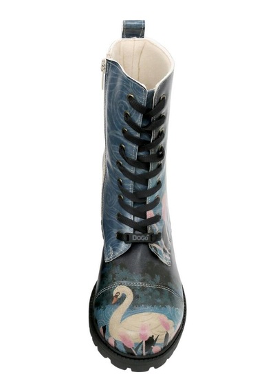 Kadın Vegan Deri Lacivert Uzun Bot - With Elegance Tasarım Multicolor Kadın Vegan Deri Lacivert Uzun Bot - With Elegance Tasarım Multicolor