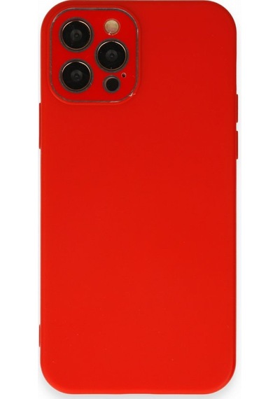 FitCase Apple Uyumlu iPhone 12 Pro Glass Kamera Korumalı Lansman Silikon Kapak