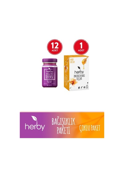 Destek Paketi Defense Ginger Shot 12'li Paket + Zencefilli Ballı Kış Çayı