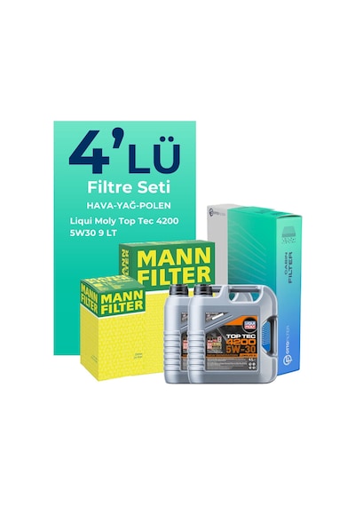 Mann Amarok 3.0 Dizel Filtre Bakım Seti Liqui Moly Motor Yağlı (2022-2026) 4 Lü -