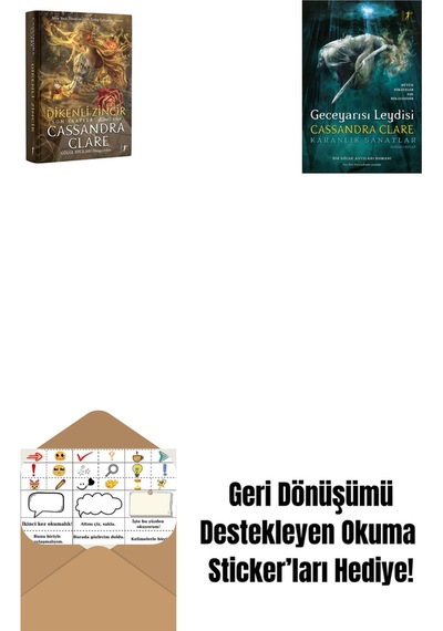Dikenli Zincir Ciltli + Geceyarısı Leydisi Ciltli + Okuma Sticker'ları