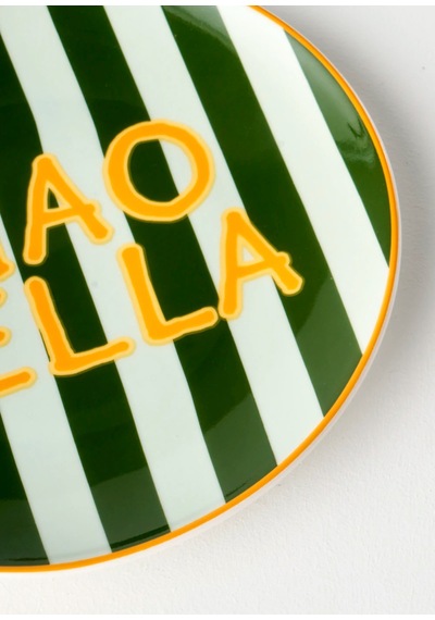Bella Maison Line Porselen 4'lü Pasta Tabağı 21 Cm Çok Renkli