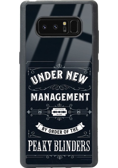 Samsung Uyumlu Note 8 Peaky Blinders Management Tasarımlı Glossy Telefon Kılıfı Çok Renkli
