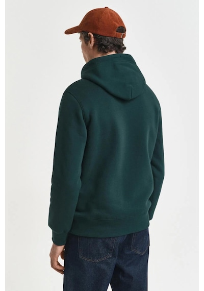 Gant Erkek Yeşil Regular Fit Kapüşonlu Sweatshirt-11125 Yeşil