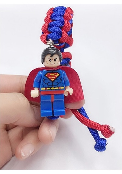 Schulzz Superman Lego Figürlü Lastikli Bileklik Çok Renkli