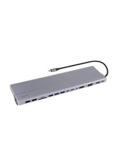 Vcom Cu4703 Type-c To Usb3.0-3+usb2.0-2+vga+rj45+sd+tf+audio+hdmı+dp+usb-c Data-2+usb-c Çoklayıcı K