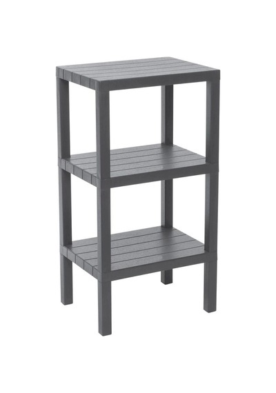 3 Raflı Gri Modüler Ünite Plastik 38x29x74 Cm Bx40 Diğer