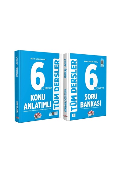 Editör Yayınları 6.sınıf Vip Tüm Dersler Konu Ve Soru Seti 2 Kitap
